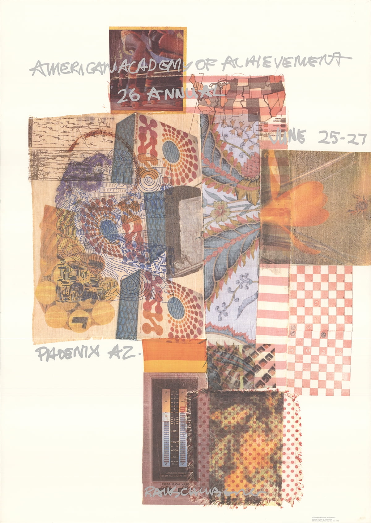 Robert Rauschenberg-American Academy of Achievement, Phoenix, AZ-1987  Poster - Walmart.com