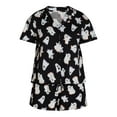 thumbnail image 4 of Halloween Women’s Ghost Print Shorty Pajama Set, 2-Piece, Sizes XS-3X, 4 of 4