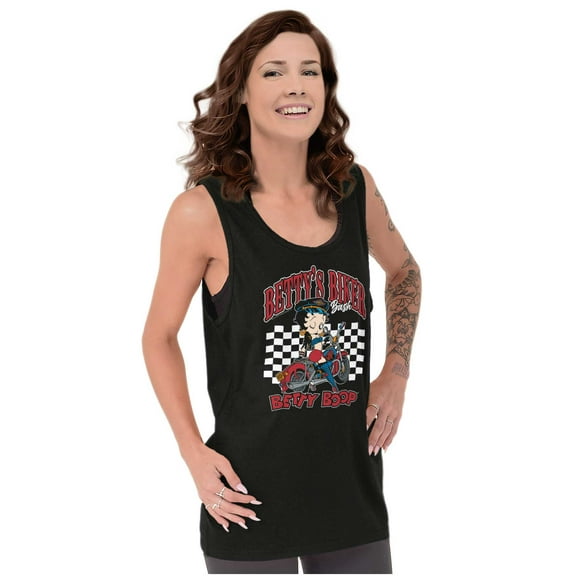 Cool Betty Boop Biker Bash Cartoon Tank Top Tee Shirt Women Brisco Brands S