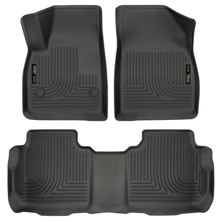 Front Seat Floor Liners - Husky Liners Front & 2nd Seat Floor Liners Fits 17-18 XT5/Acadia