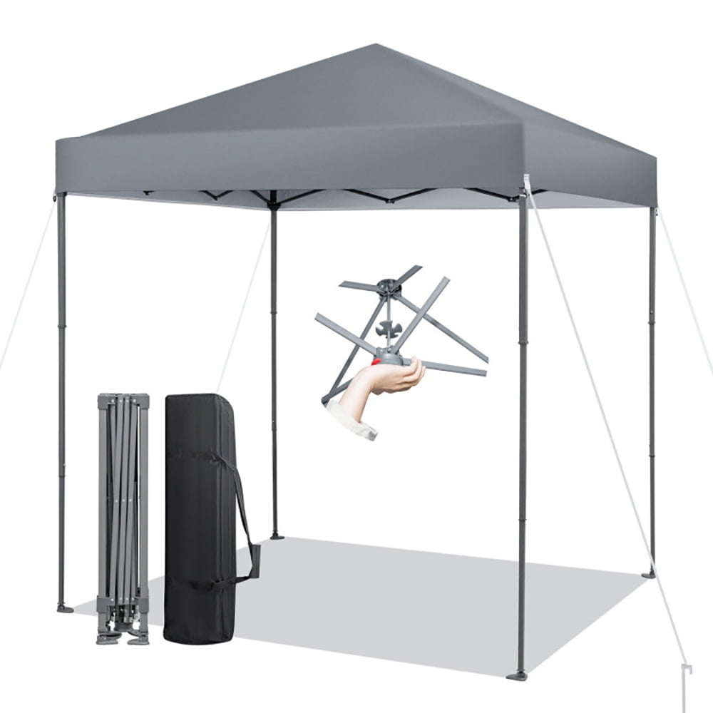 Aimee Lii 6.6 x 6.6 Feet Outdoor Pop-up Canopy Tent with UPF 50+ Sun Protection, Backyard Canopy Gazebo for Party Camping BBQ Events, Gray Aimee Lii 6.6 x 6.6 Feet Outdoor Pop-up Canopy Tent with UPF 50+ Sun Protection, Backyard Canopy Gazebo for Party Camping BBQ Events, Gray