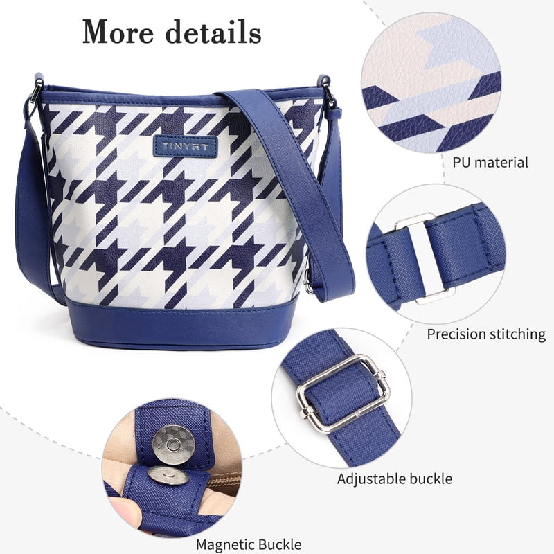 Tinyat Shoulder Bag for Women Waterproof Hobo Handbag Large Capacity Crossbody Purse with Adjustable Shoulder Strap for Daily Use and Shopping