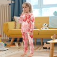 thumbnail image 5 of BZSMCE Unisex Pajama Set Snug-Fit Cotton Sleepwear Love in The Air Printed, 5 of 7