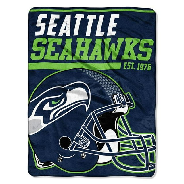 1NFL-05903-0022-RET NFL - Seattle Seahawks Micro 40 Yard Dash Throw Blanket