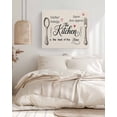 thumbnail image 3 of Beige Retro Art Wall Art for Living Room,Canvas Picture Wall Decor for Bathroom Bedroom,Spoon Fork Vintage Farmhouse Rustic Painting Artwork for Office Kitchen Hallway Dining Room Home Decor 12"x16", 3 of 8
