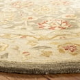 thumbnail image 6 of SAFAVIEH Anatolia Sierra Floral Wool Area Rug, Olive Grey/Beige, 8' x 8' Round, 6 of 10
