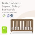 thumbnail image 4 of Delta Children Essex 4-in-1 Convertible Crib - Greenguard Gold Certified - Converts from Baby Crib to Toddler Bed, Daybed and Sofa Bed, Fits Standard Full-Size Crib Mattress, Chestnut, 4 of 12