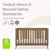 Delta Children Essex 4-in-1 Convertible Crib - Greenguard Gold Certified - Converts from Baby Crib to Toddler Bed, Daybed and Sofa Bed, Fits Standard Full-Size Crib Mattress, Chestnut