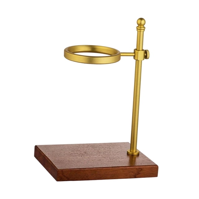lingqin Coffee Dripper Stand Coffee Filter Holder Multi Functional Adjustable Height Gold