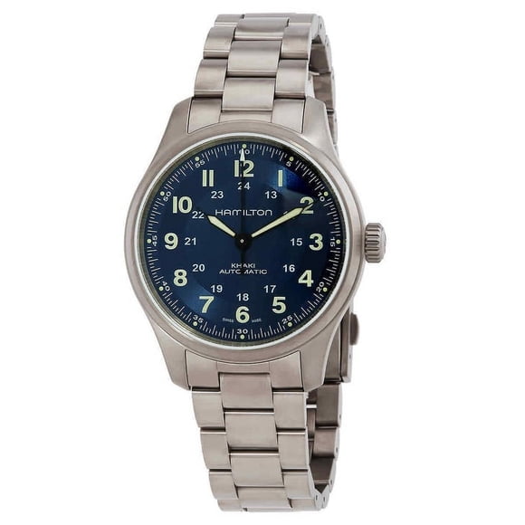 Hamilton Khaki Field Titanium Blue Dial Automatic H70545140 100M Men's Watch