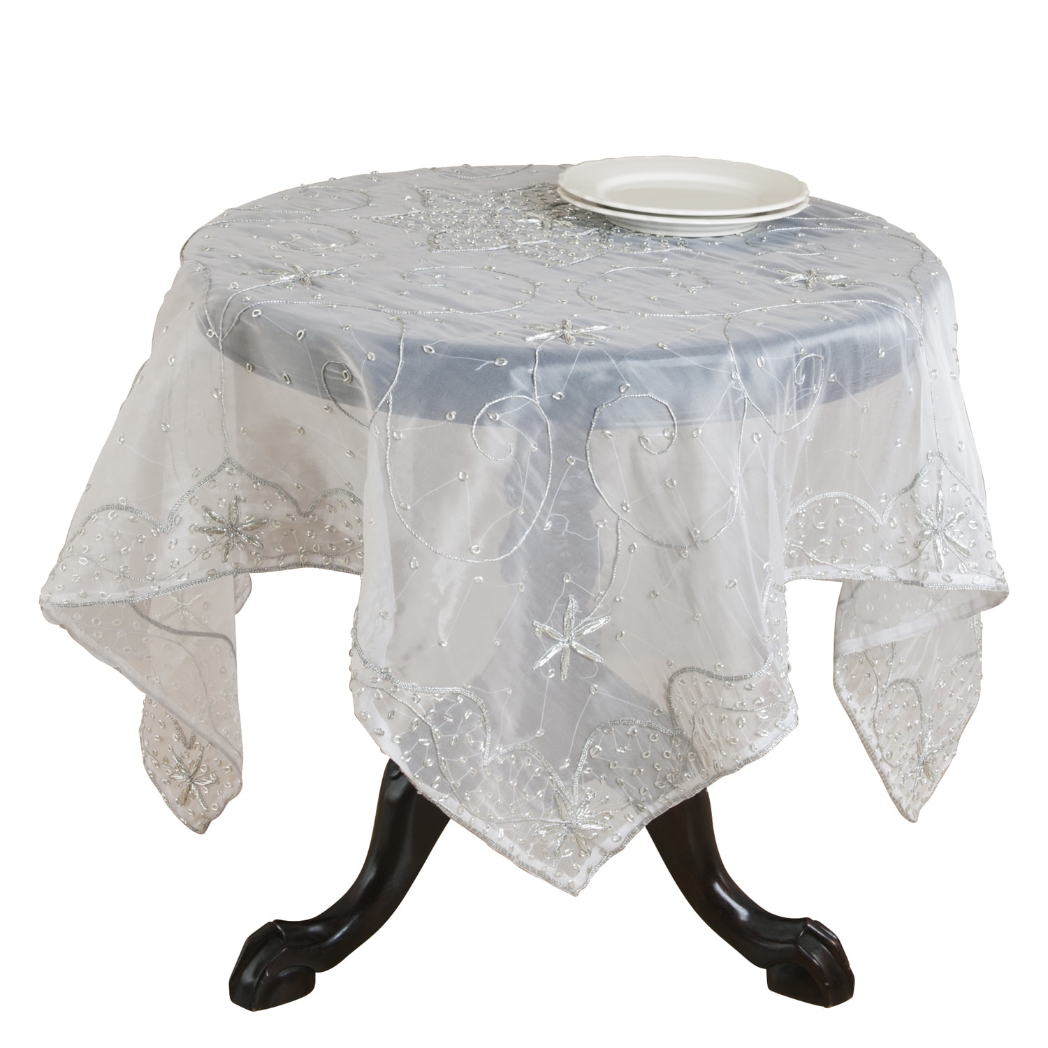 Saro Lifestyle Handmade Beaded Table Linens