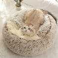 thumbnail image 5 of DABEI Plush Round Hooded Pet Bed, Warm Dog Bed For Small Dogs, Fluffy Soft Cat Bed, Donut Pet Cushion, 5 of 25