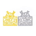 thumbnail image 4 of Feliz cumpleaños troqueles de corte plantilla de grabado en relieve de acero al carbono molde de Metal DIY álbum de recortes manualidades Advancent  JJ18263-02, 4 of 6