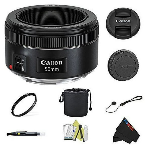 Canon EF 50mm f/1.8 STM Lens   Pixi-Basic Accessory Bundle