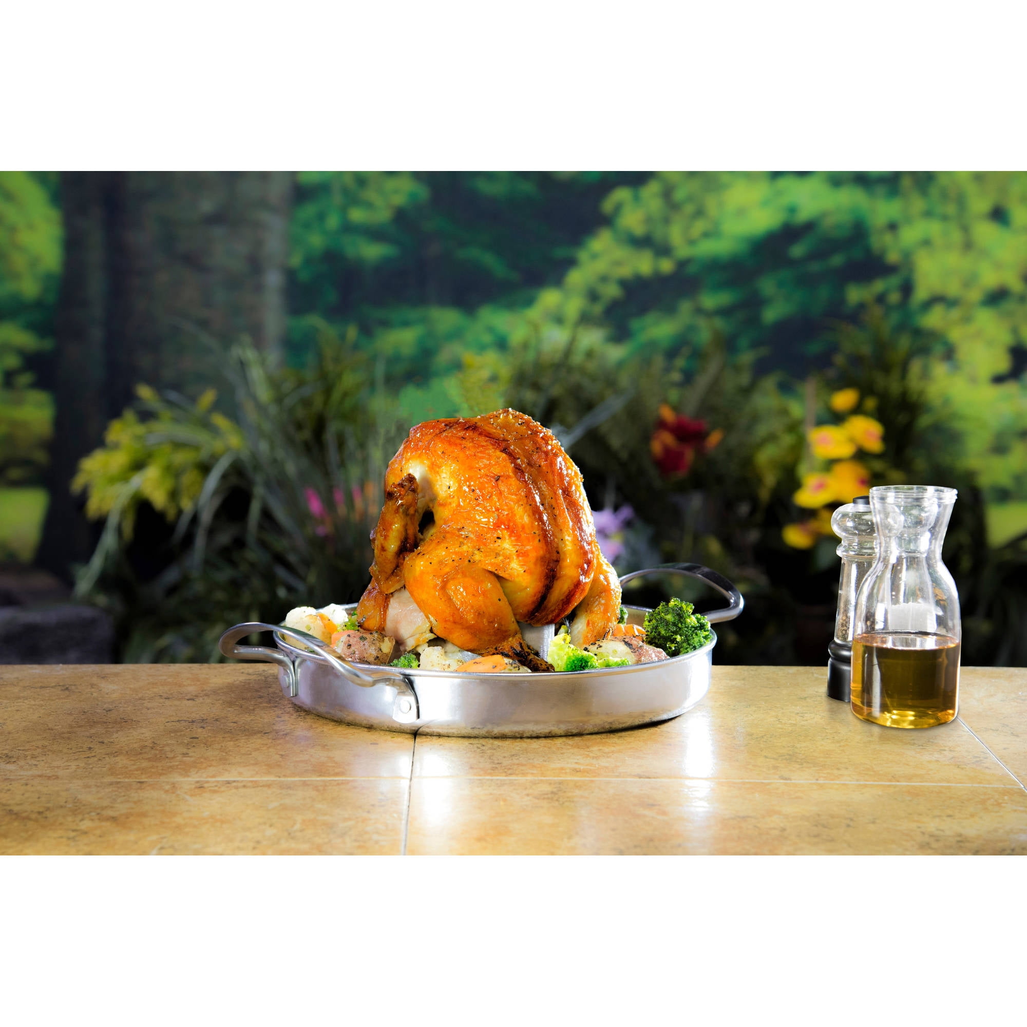Char Broil Stainless Steel BeerCan Chicken Roaster