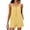 Yellow, variant on cfhntfmh Summer Rompers for Women Casual Loose Fit Shorts Square Neck Sleeveless Button Jumpsuits Summer Vacation Clothes