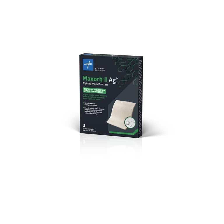 maxorb silver alginate dressing Maxorb II Silver Alginate Dressing, 2'' x 2''