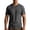 Dark Gray, variant on Wrtxtat Men's V Neck T-Shirt Contrast Color Slim Fitted Short Sleeve Tee Shirts Lightweight Comfy Stretch Casual Business Golf Workout Tee Tops Black XXL