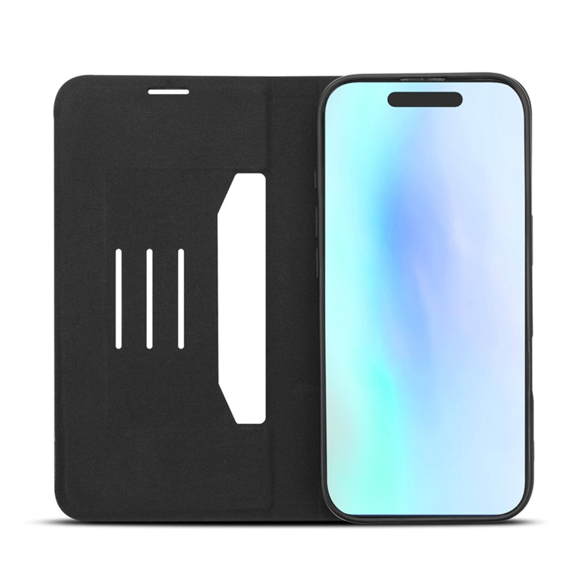 5 in 1 Bundle compatiable with iPhone 17 Pro Executive Protection Trio – Wallet Case + Privacy Tempered Glass (3-Pack) + Camera Lens Protector