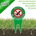thumbnail image 3 of Metal Reflective Yard Sign - Keep Off Grass & Protect Property - 6 x 12 Inch, 3 of 4