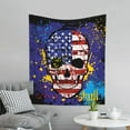 thumbnail image 3 of ZNDUO Vintage Skull American Flag Pattern Wall Tapestry, Tapestries for Living Room Bedroom Dorm Classroom Office Decor 60x51 Inch, 3 of 8
