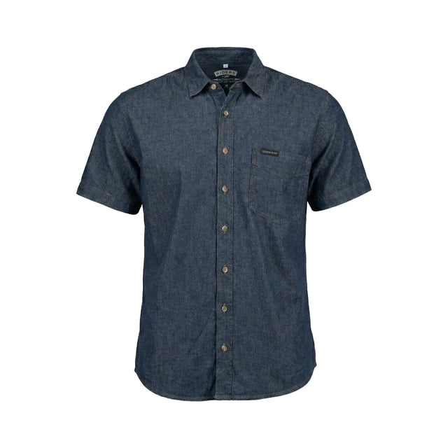Camisa de Mezclilla Riders by Lee Manga Corta Para Caballero, Azul Talla CH