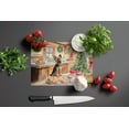 thumbnail image 3 of Carolines Treasures DAC3895LCB 15 x 12 in. Unisex Yorkshire Terrier Yorkie Christmas Cookies Glass Cutting Board, 3 of 5