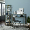 Better Homes & Gardens Nola Narrow Bookcase, Gold Finish