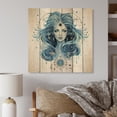 thumbnail image 2 of Designart "Insights of the Zodiac I" Astrology Print on Natural Pine Wood, 2 of 5