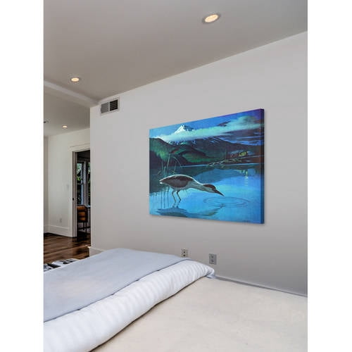 Marmont Hill "Night Heron" Painting Print on Wrapped Canvas