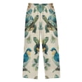 thumbnail image 3 of Kids' Pajama Pants Soft Relaxed Fit Sleep Pants Lounge Pants with Pockets Colorful Turtles and Birds Pattern Small, 3 of 9