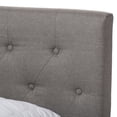 thumbnail image 4 of Baxton Studio Cassandra Light Grey Fabric Upholstered Full Size Bed, 4 of 8