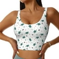 thumbnail image 2 of Uemuo Hand Drawn Turtle Pattern Women's Sports Bra - High Impact Support, Breathable, and Comfortable Athletic Bra for Running, Yoga, and Workouts, 2 of 9