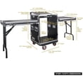 thumbnail image 4 of Sound Town PA DJ Combo with 14U Rack/Road ATA Case w/Slant Mixer Top, 2 DJ Tables and Casters, One 10 Outlet AC Power Conditioner/Sequencer (STMR-14T2PS10), 4 of 7