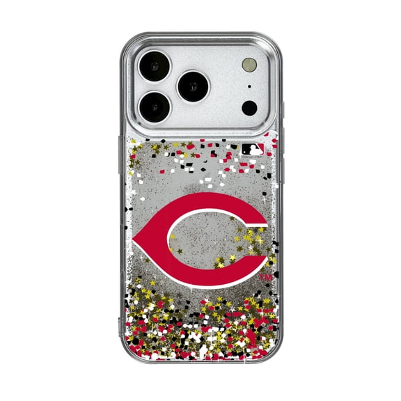 Cincinnati Reds Glitter Confetti iPhone Case