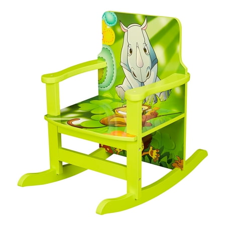 Kid's Jungle Reading Rocking Chair, 20.16"