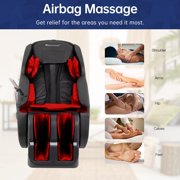 BestMassage SL Track Electric Shiatsu Full Body Zero Gravity Massage Chair, with Remote Controls Bluetooth Speaker Built-in Heat,Black