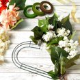 thumbnail image 1 of Wreath Frame Solid Wall Hanging Metal Heart Shaped Wire Wreath Form for Home Decor, 1 of 10