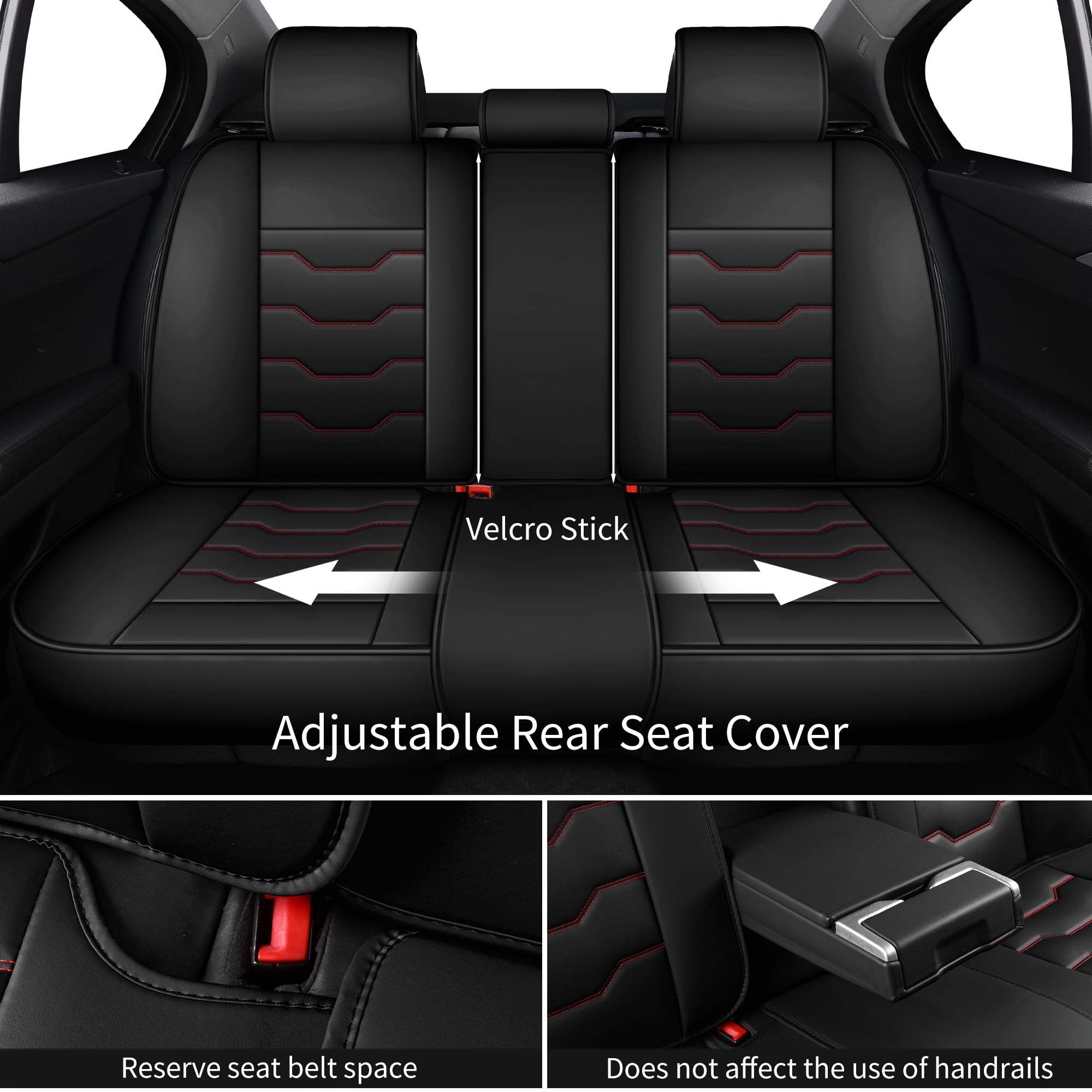Car Seat Covers for Toyota RAV4 2018 Perfect Fit for Car Seats, Waterproof Faux Leather, Protecting Car Interiors, 5-Seat Full Set, Easy Installation