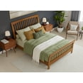 thumbnail image 3 of AFI Orleans Queen Low Profile Sleigh Platform Bed with Matching Footboard, Light Toffee, 3 of 12