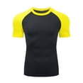 thumbnail image 3 of OSFVNOXV Compression Shirts for Men Color Block Workout Tops Moisture Wicking Crewneck Tees Pullover Gym Shirts, 3 of 5