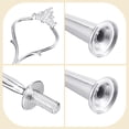 thumbnail image 3 of Uxcell 6 Set Cake Tray Stand Handle Plate Hardware Fitting, 3-Tiers Crown Silver, 3 of 7