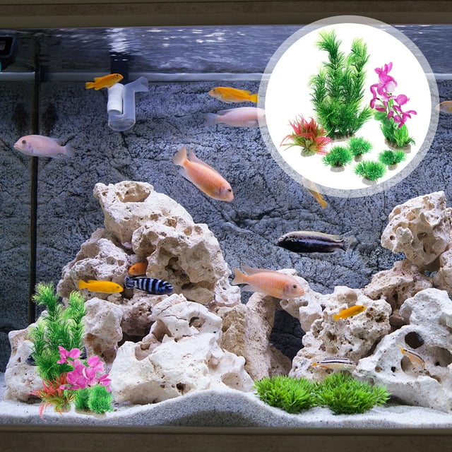 unbranded 7Ud De Plástico Para Acuario Con Apariencia Y Para Peceras Multicolor