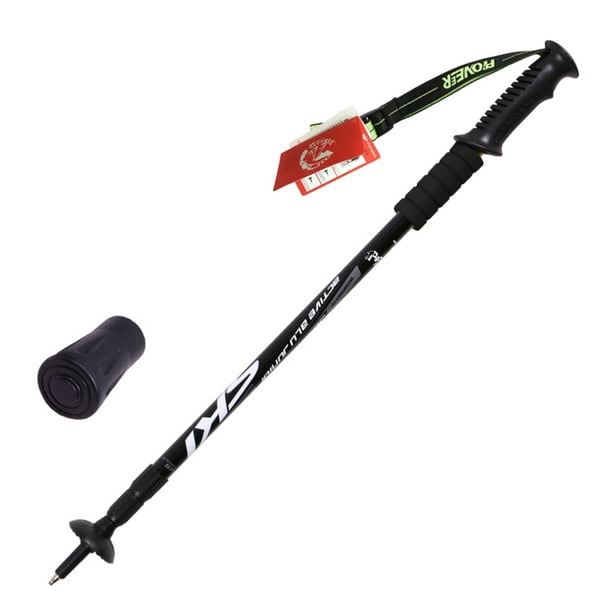 Anti-shock Walking Stick 3-Section Telescopic Adjustable Trekking Hiking  Pole Ultralight Outdoor Cane 