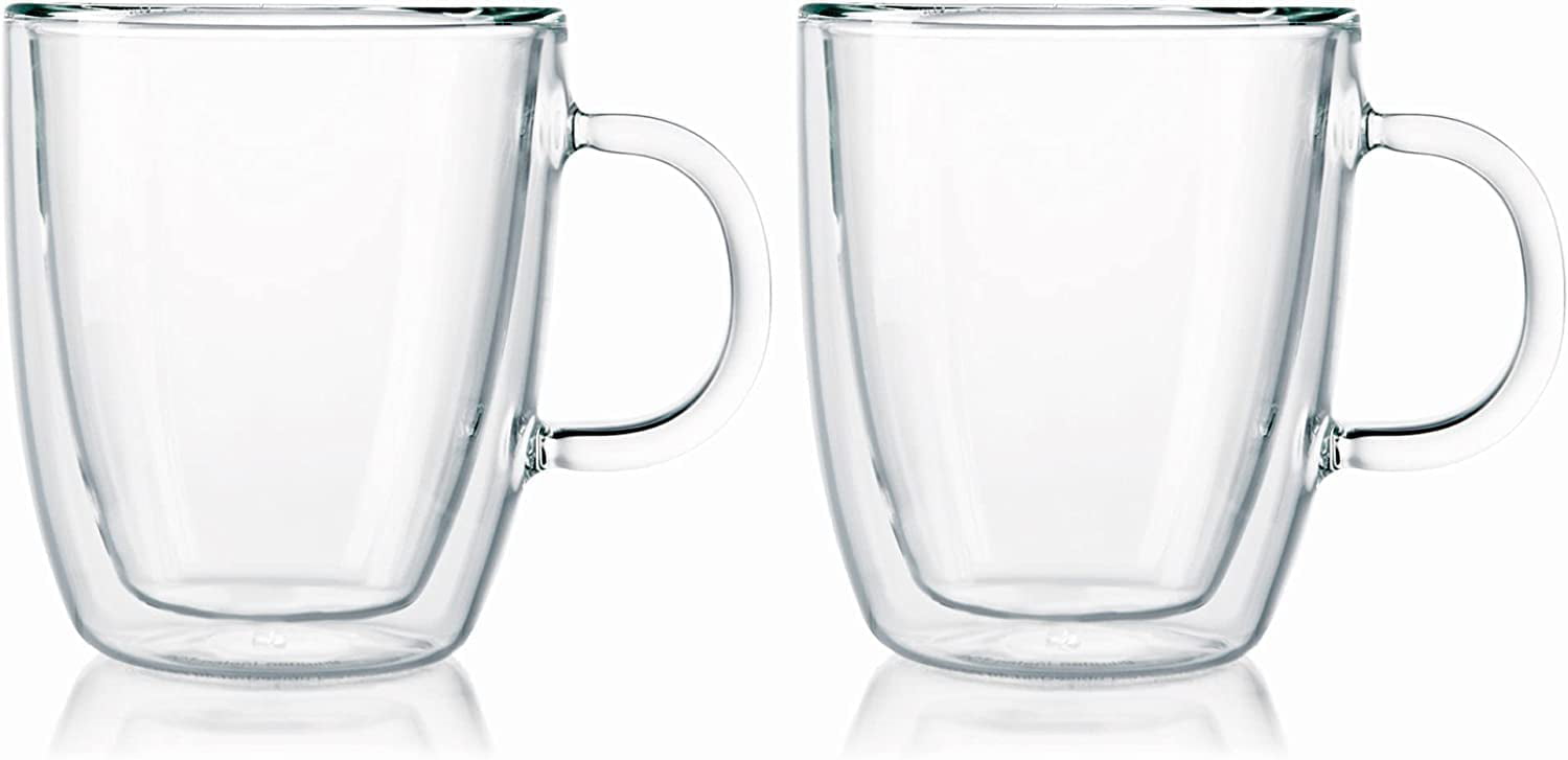 Set de 2 mugs BODUM BISTRO tasses verre double paroi 0,3L