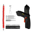 thumbnail image 2 of Destornillador eléctrico inalámbrico portátil, accesorios de rotación de 90  degree, recargable para reparación de automóviles, reparaciones de ensamblaje 16 piezas, 2 of 8