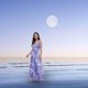 thumbnail image 5 of Vestido de verano con tirantes finos para mujer, cuello en V, cintura alta, sin espalda, vestido floral, vestidos de fiesta y playa, 5 of 6