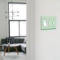 thumbnail image 6 of WIRESTER Triple 1-Gang Decorator Light Switch and 2-Gang Toggle Wall Plate/Switch Plate Cover, Solid Mint Green, 6 of 6