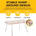thumbnail image 4 of Easter Eggs Table Cloths for 8 Foot Rectangle Tables, Watercolor Spring Flowers Leaves Patterned Patio Waterproof Elastic Fitted Tablecloths, Washable Rectangular Table Cover for Camping, 4 of 8