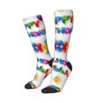 thumbnail image 2 of Women's Knee High Socks Happy Birthday Thermal Soft Knee Long Socks, 2 of 7
